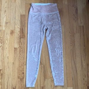 Beyond Yoga Cream Velvet Leggings